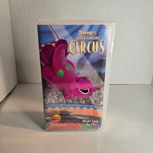 Barney - Super Singing Circus (VHS, 2000, Clam Shell)